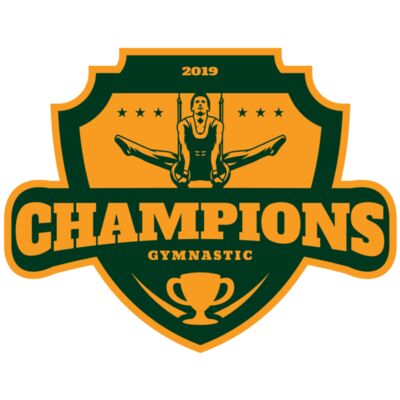 Champions Gymnastic logo template Thumbnail